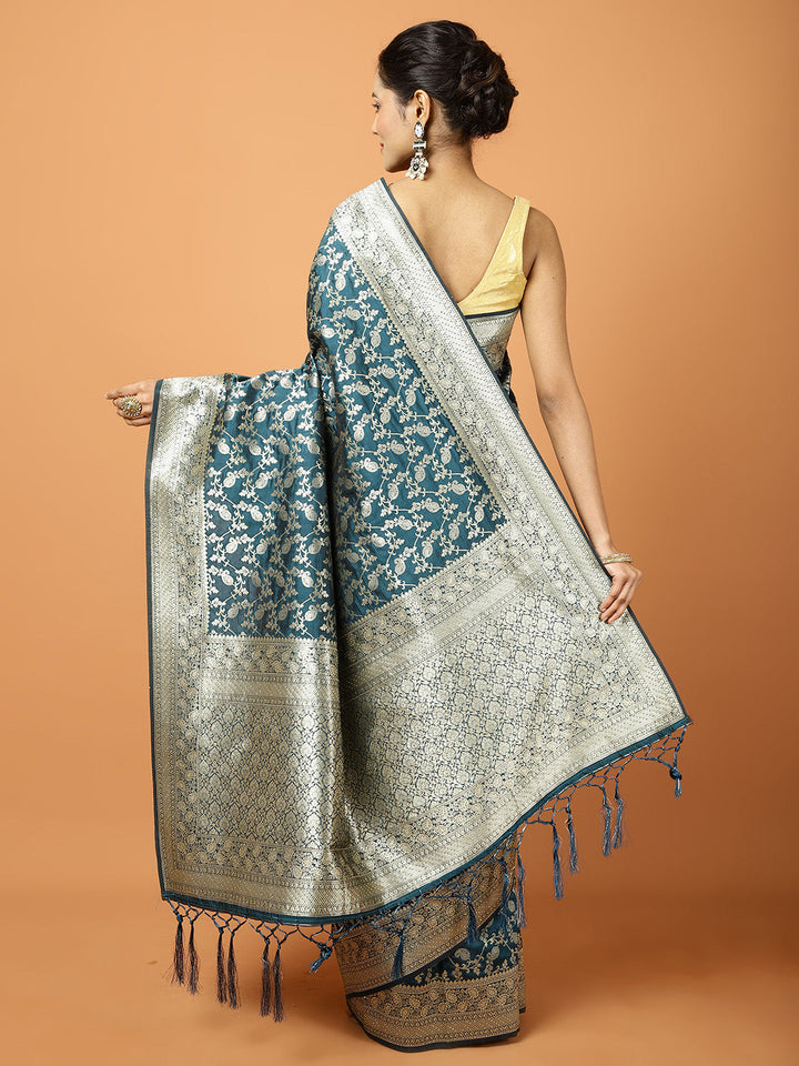 Stone Work Banarasi Woven Saree