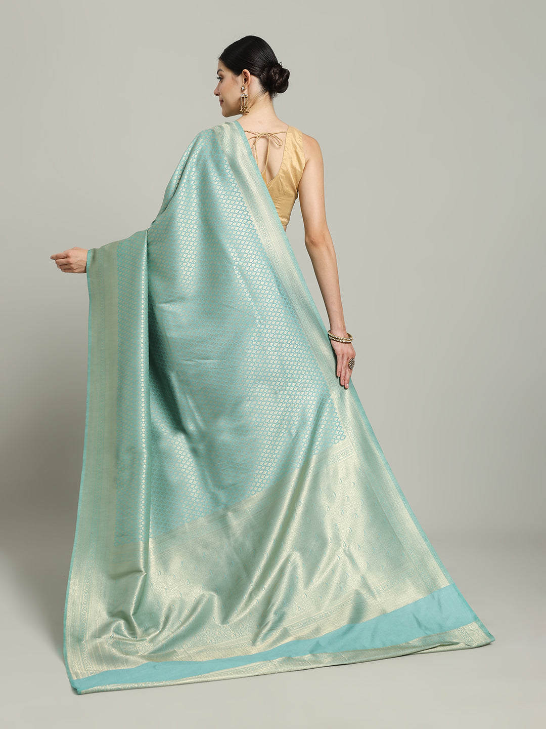 Zari Jaal Art Silk Woven Saree