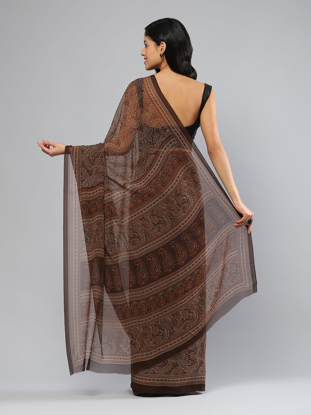 Digital Printed Georgette Saree