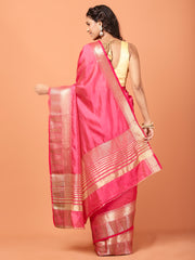 Zari Border Woven Handloom Saree