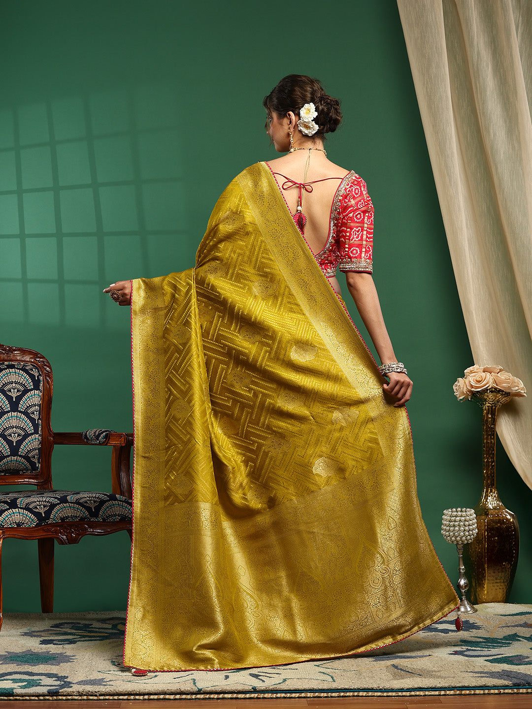 Embroidered Banarasi Saree