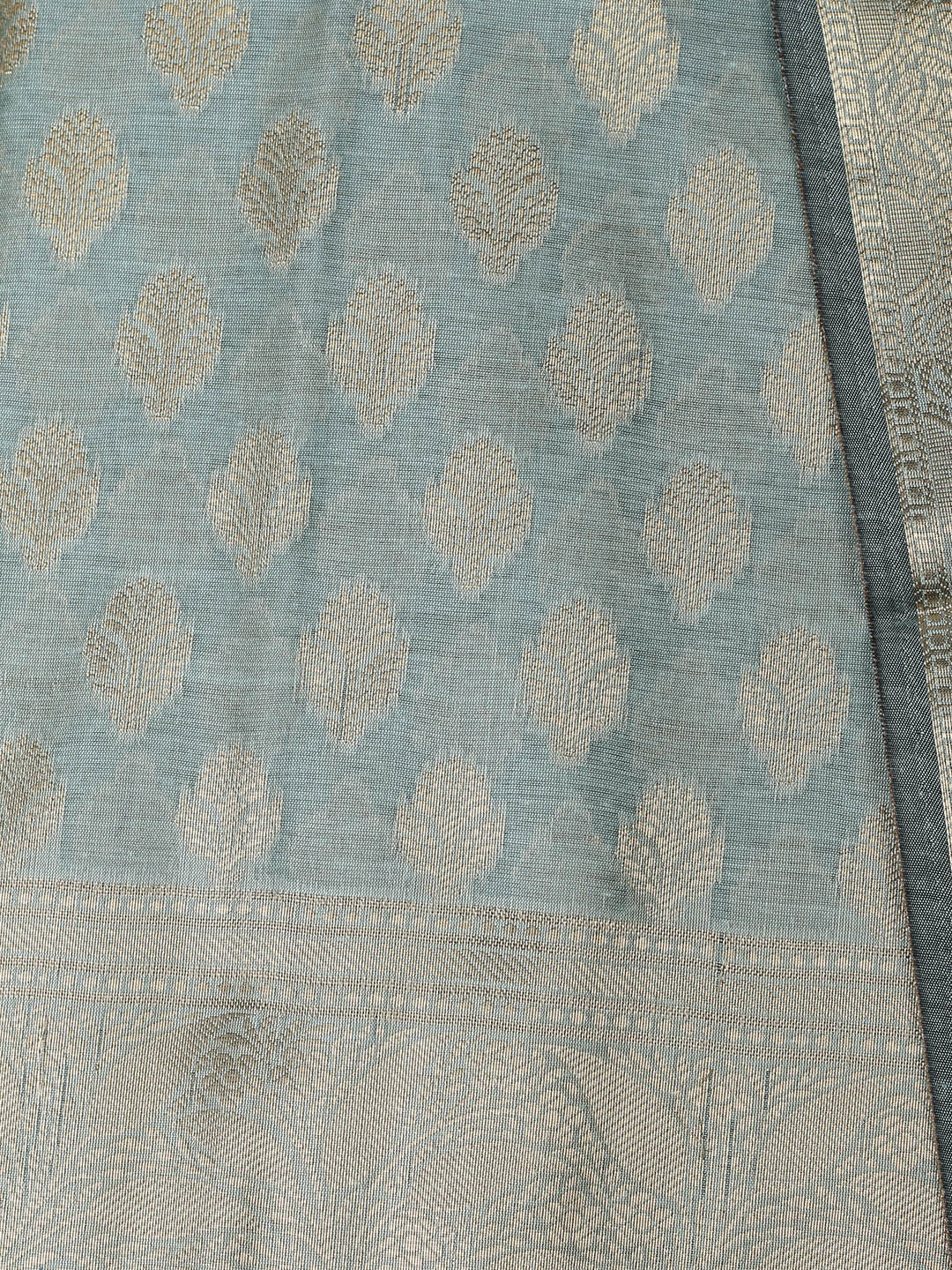 Woven Design Chanderi Unstitched Suit With Pant &amp; Dupatta
