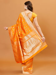 Zari Border Banarasi Woven Saree