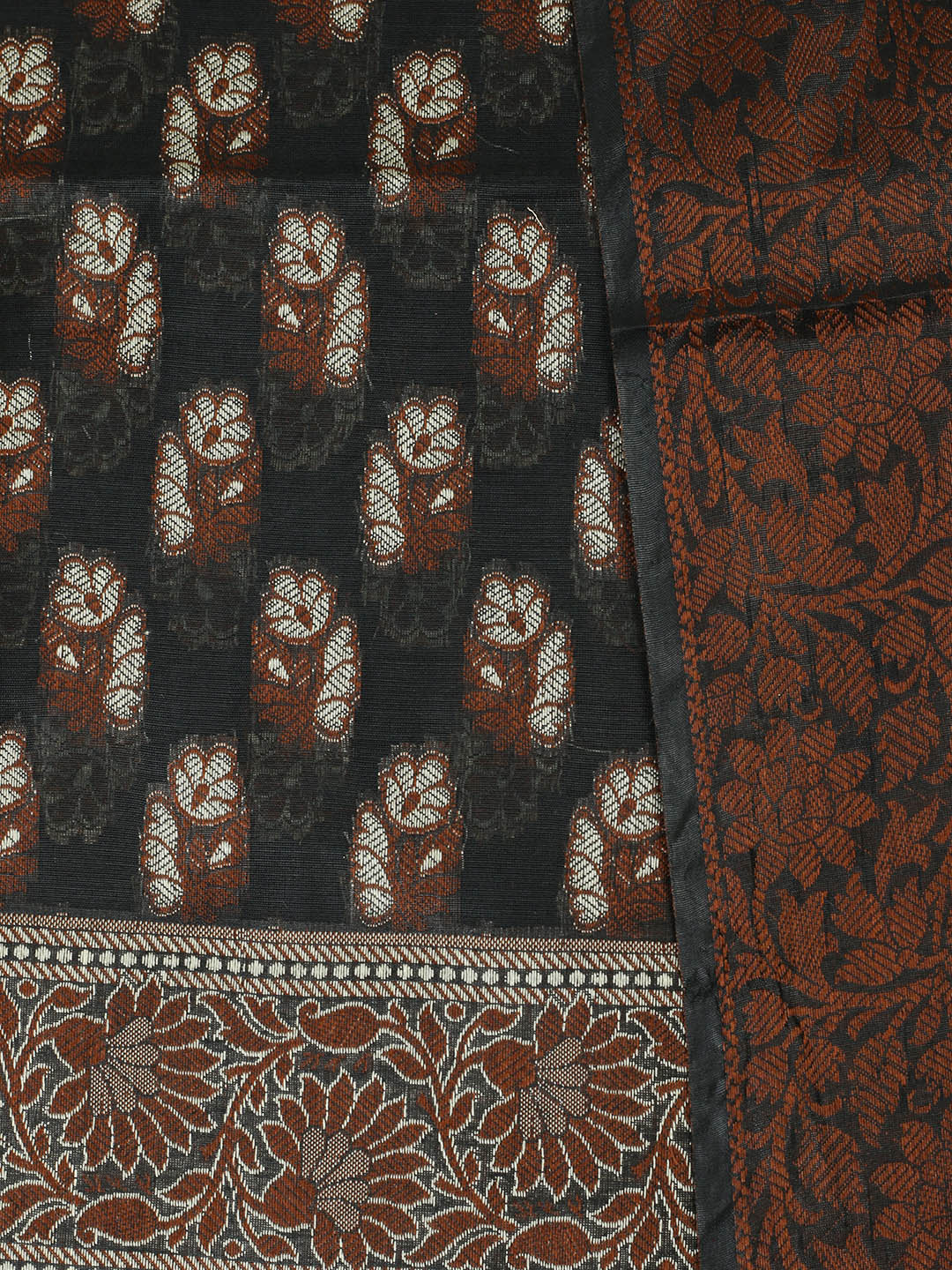 Woven Design Chanderi Unstitched Suit With Pant &amp; Dupatta
