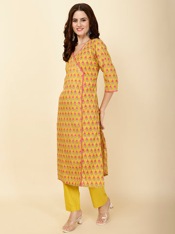 Printed Cotton Kurta Set