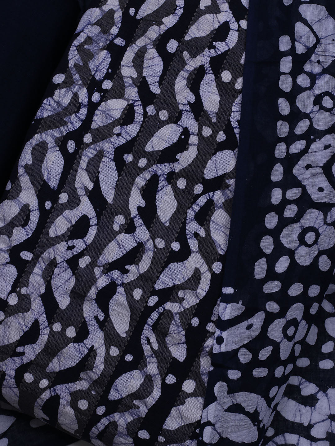 Printed Cotton Blend Unstitched Suit With Dupatta