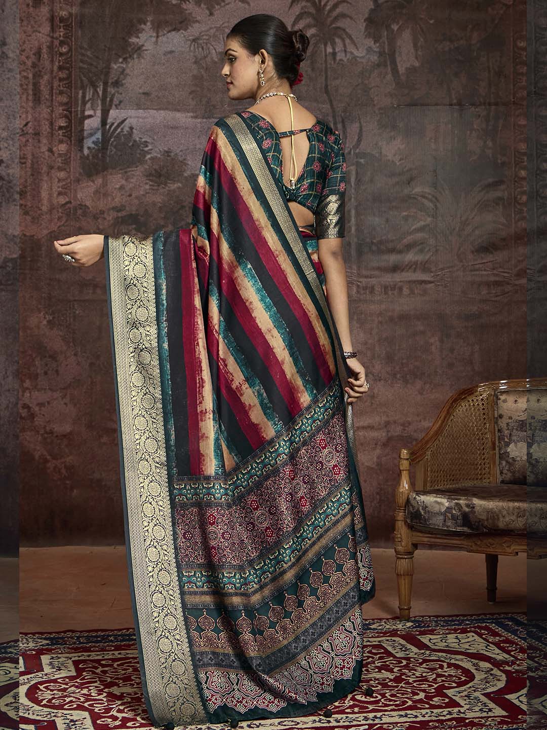 Printed Art Silk Saree