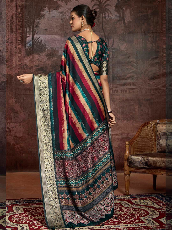 Printed Art Silk Saree