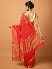 Zari Border Chiffon Woven Saree