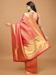 Zari Booti Woven Handloom Saree