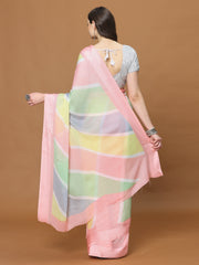 Floral Printed Chiffon Woven Saree