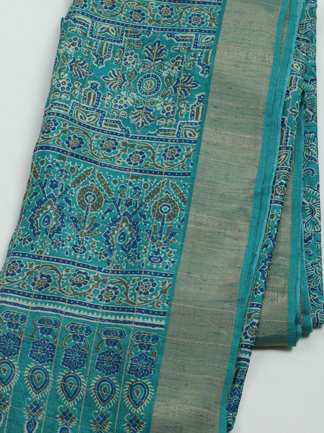 Printed Tussar Saree