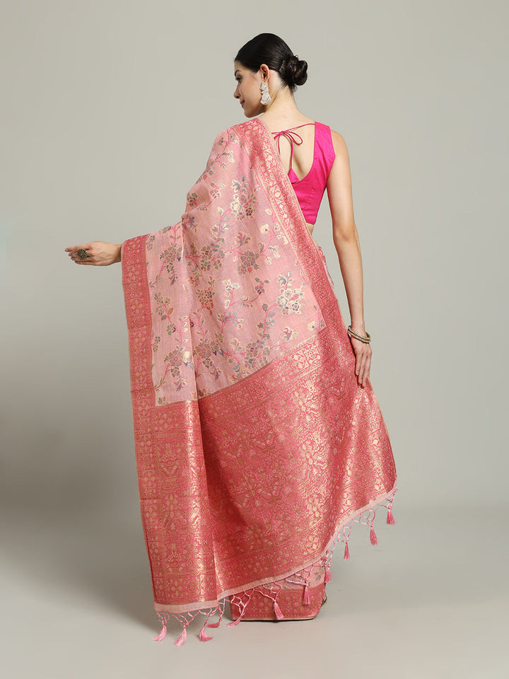 Zari Jaal Art Silk Woven Saree