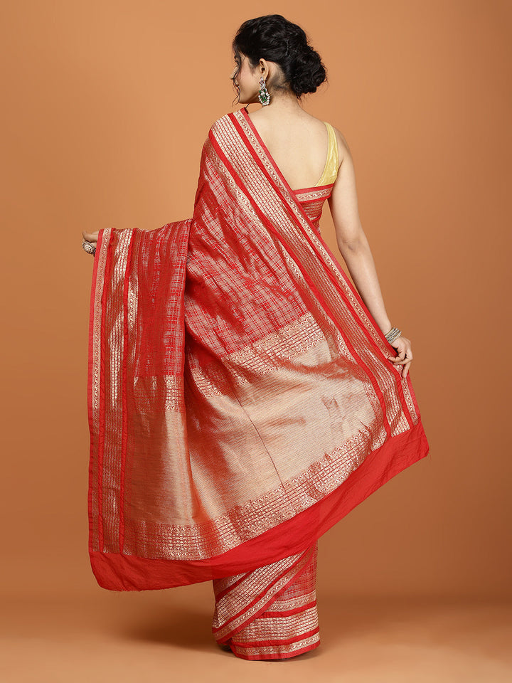 Khaddi Woven Art Silk Saree