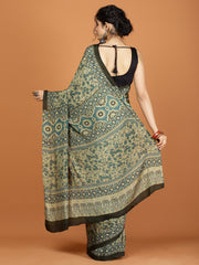 Digital Printed Crepe Woven Saree