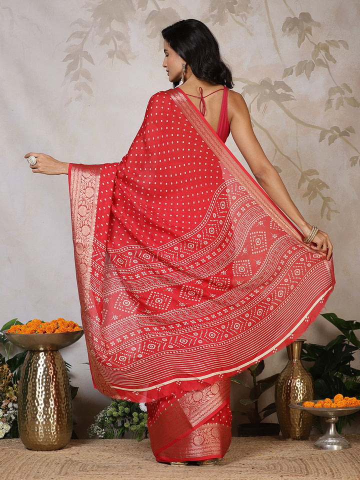 Digital Printed Georgette Saree