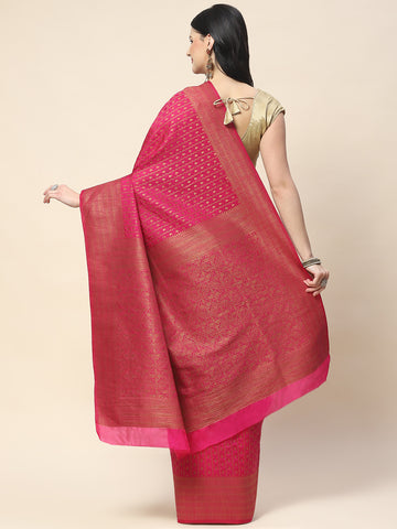 Zari Jaal Woven Handloom Saree