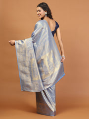 Zari Jaal Brocade Handloom Woven Saree