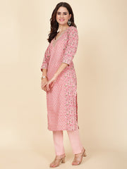 Printed Cotton Kurta Set