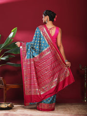 Digital Print Art Silk Saree