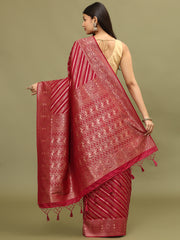 Zari Jaal Woven Handloom Saree