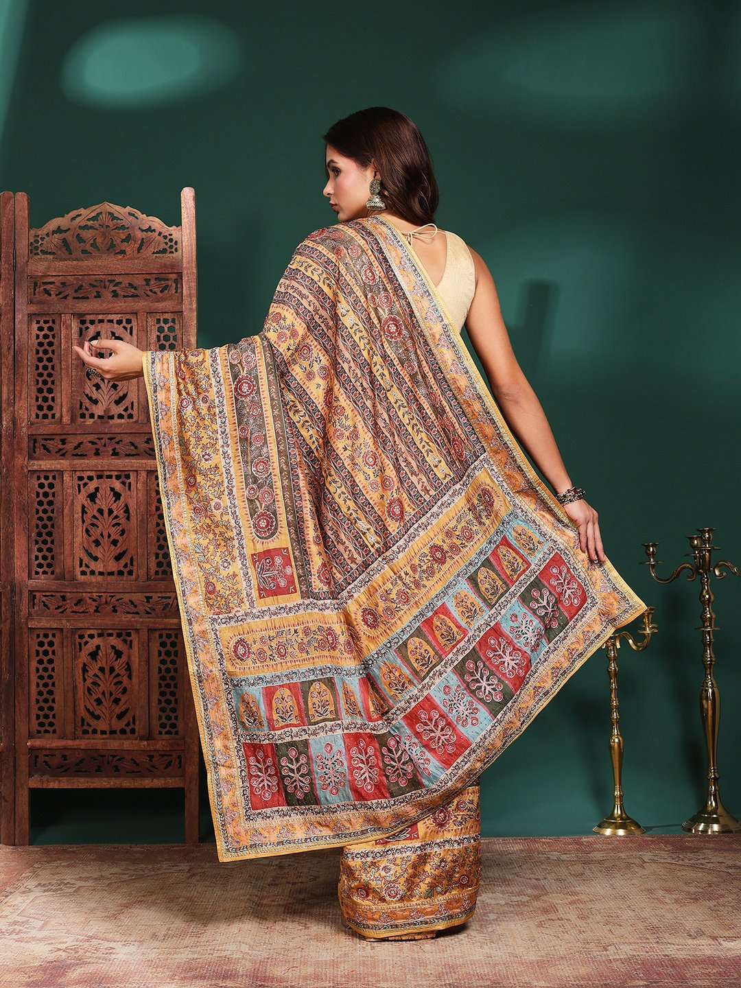 Printed Organza Saree