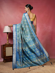 Printed Art-Tusser Saree