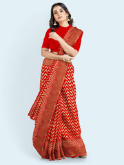 Zari Jaal Art Silk Woven Saree