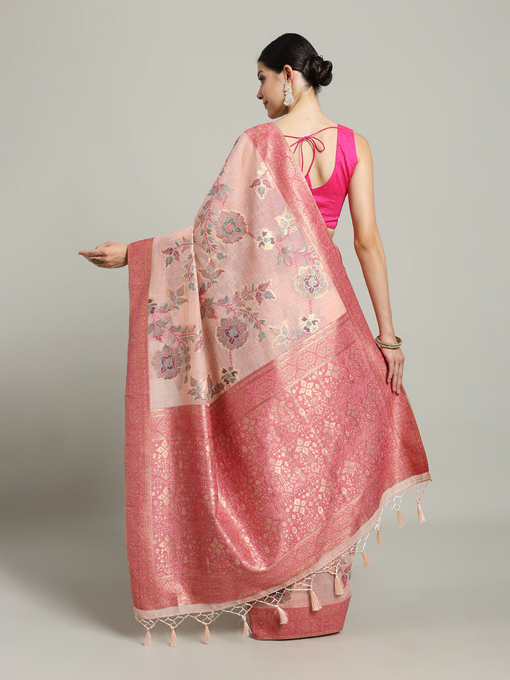 Zari Jaal Art Silk Woven Saree