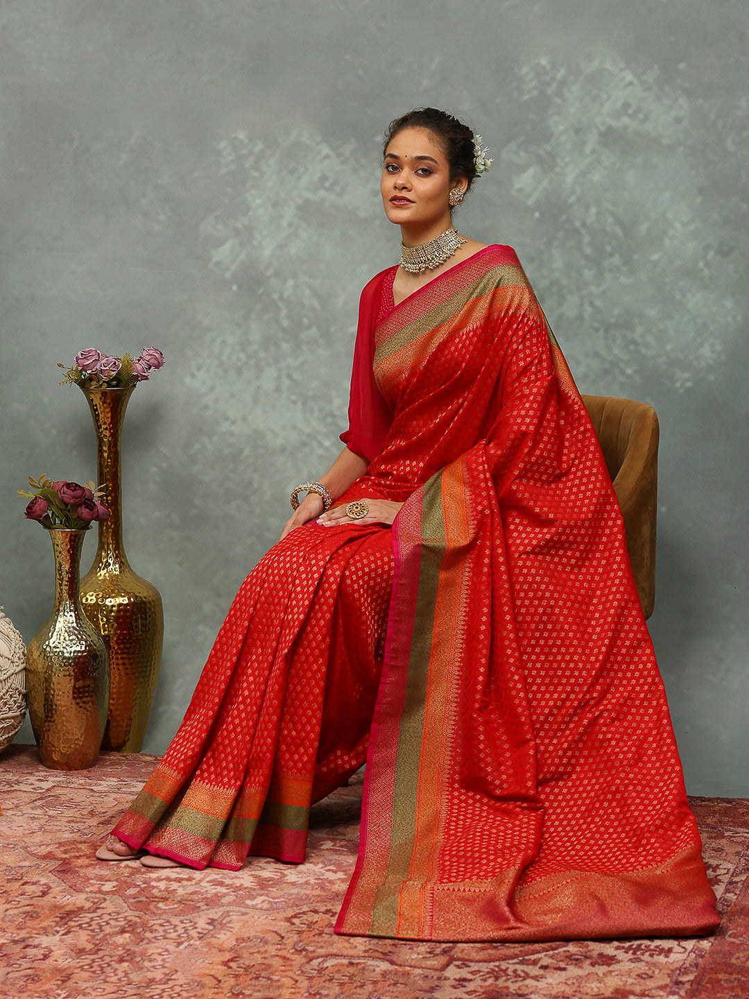 Wovn Border Art Silk Saree
