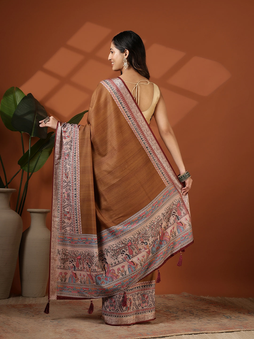 Printed Crepe Saree