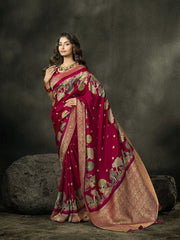 Printed Dola Silk Saree