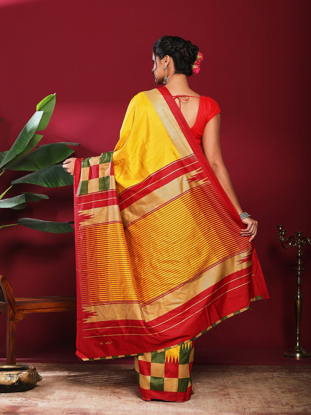 Digital Print Art Silk Saree