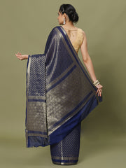 Zari Jaal Woven Crepe Saree