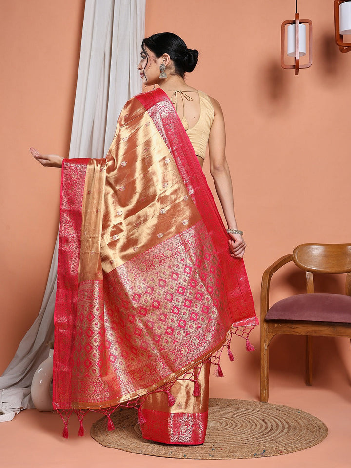 Woven Design Tissue Saree