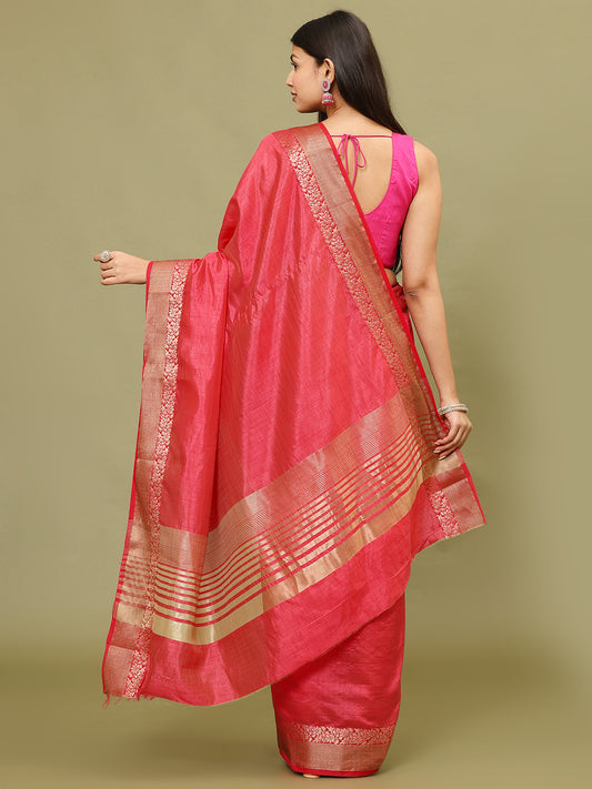 Zari Border Woven Handloom Saree