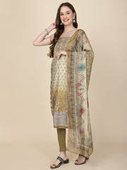 Printed Muslin Unstitched Suit Piece With Dupatta