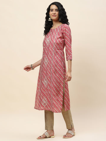 Embroidered Muslin Kurta