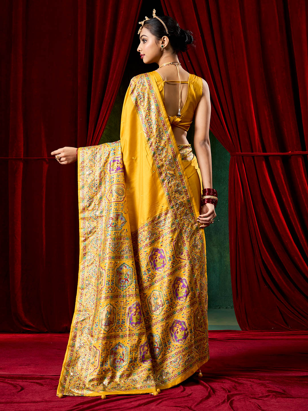 Zari Border Art Silk Saree