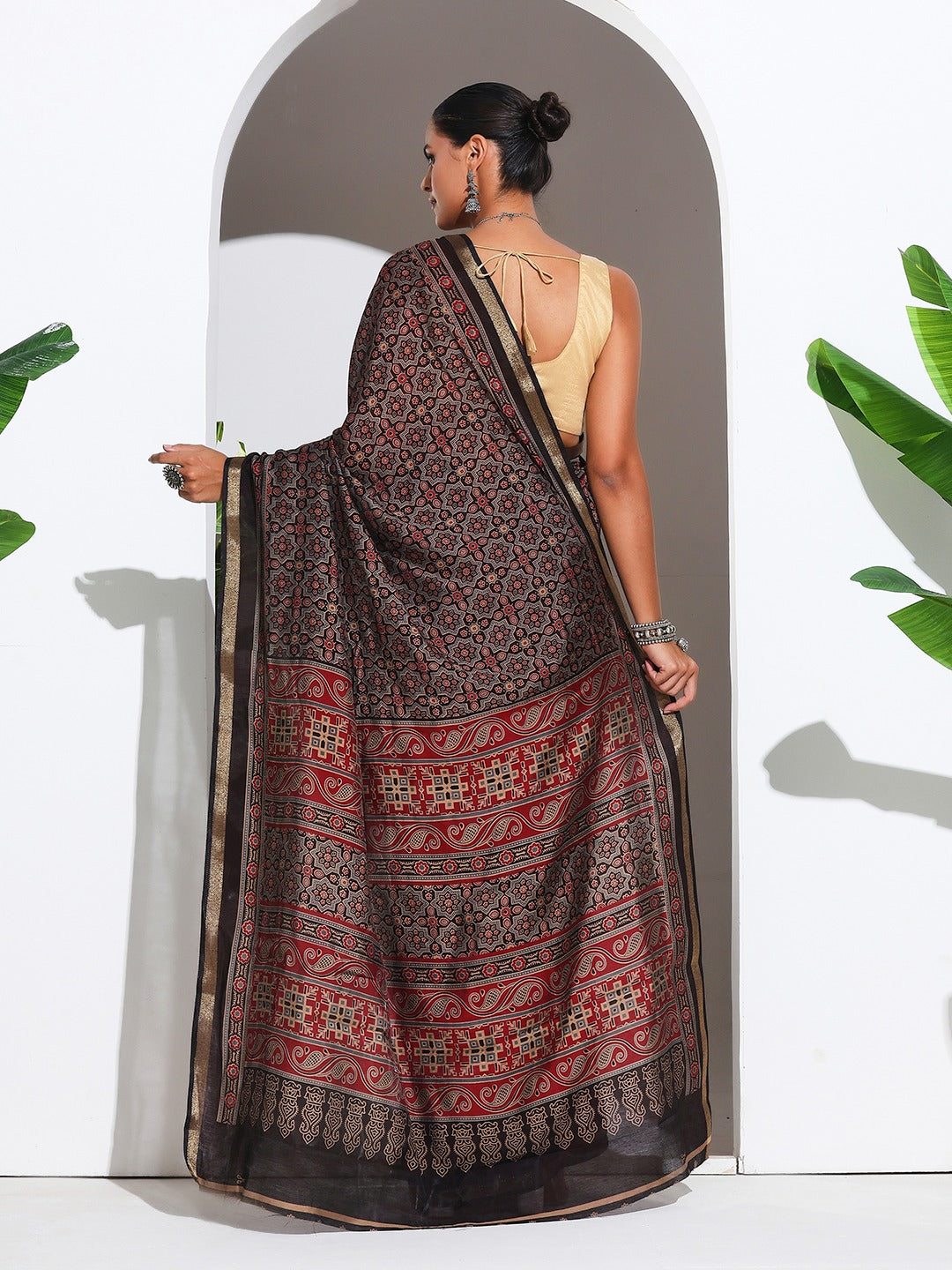 Digital Printed Art Silk Saree