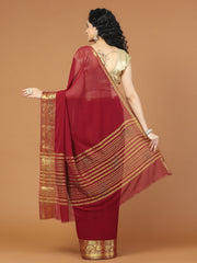 Stone Booti Chiffon Woven Saree