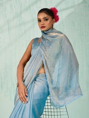 Embroidered Chiffon Saree