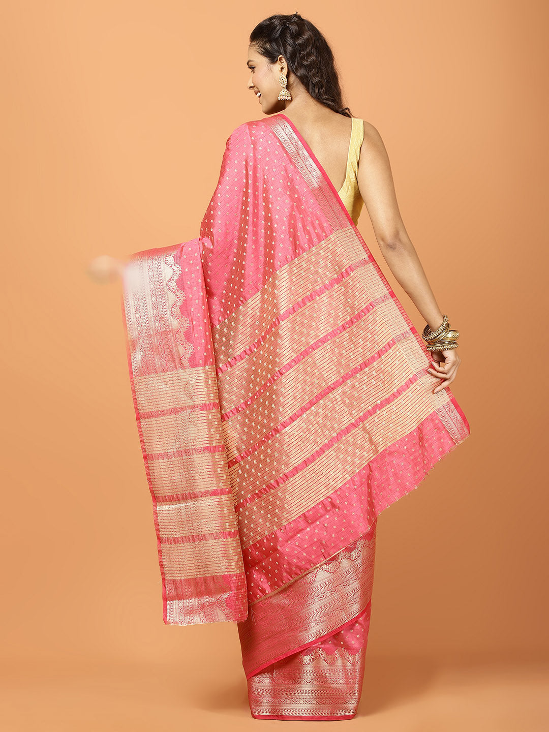 Zari Border Woven Art Silk Saree