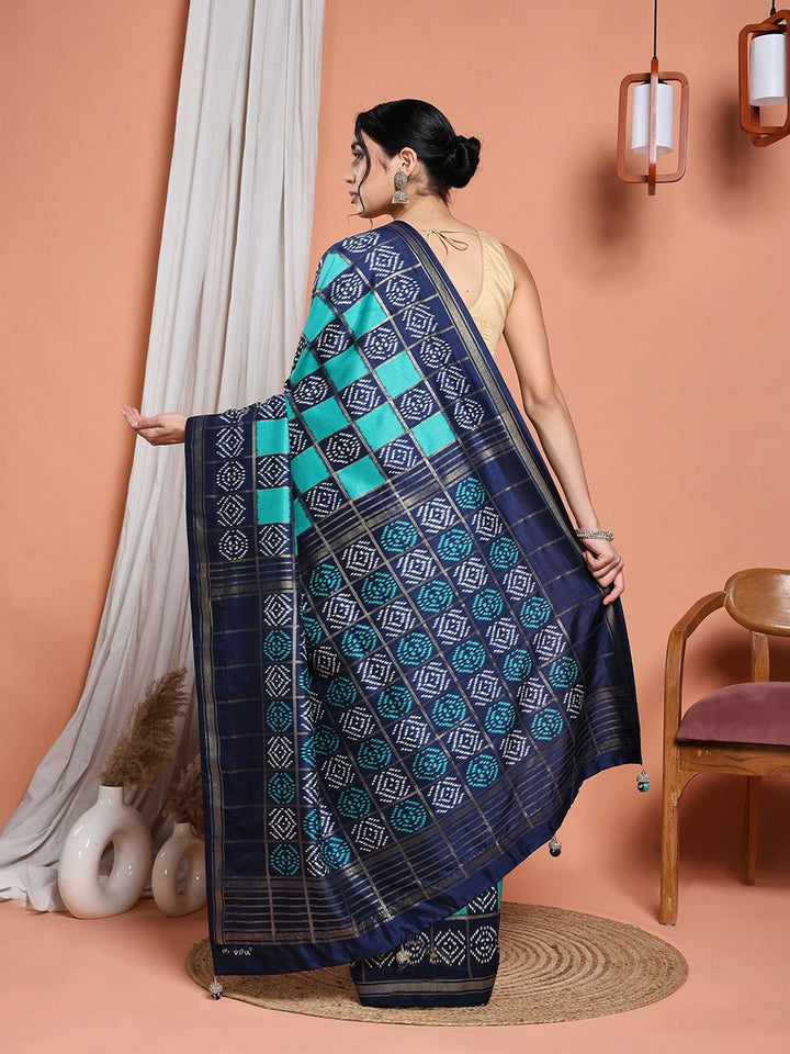 Digital Printed Art Silk Saree