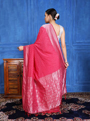 Zaari Jaal Crepe Saree