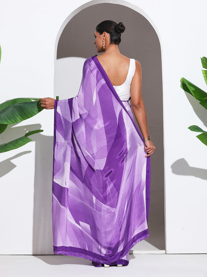 Digital Printed Crepe Saree