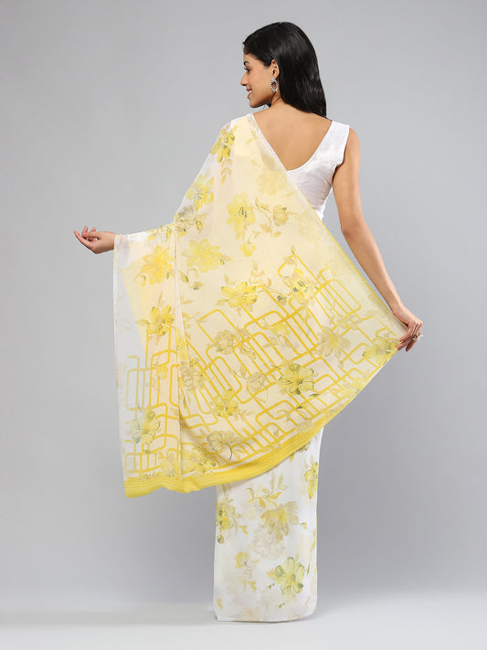Digital Printed Georgette Saree