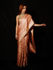 Woven Design Satin Saree