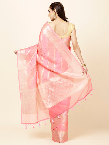 Zari Jaal Woven Cotton Saree