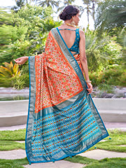 Patola Printed Art Silk Woven Saree